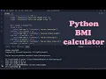 Python BMI calculator