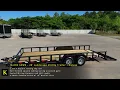 Kaufman Landscape Utility Trailer 10 000 GVWR - 20 ft