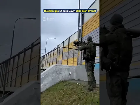 Russian Igla MANPADS Shoots Down Ukrainian Liutyi Drone