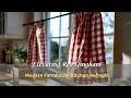 Elevating Red Gingham Modern Farmhouse Kitchen Refresh with Bold Textile Accents