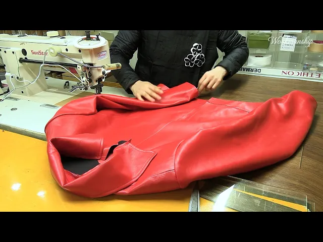 Download MP3 Process of Making Leather Jacket from 5 Sheepskins. Korean Leather Artisan