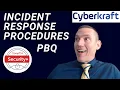CompTIA Security PBQ 21 Incident Response and CIRT