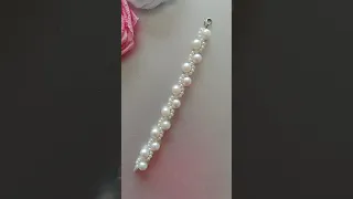 DIY Beautiful White Pearl Bracelet Made At Home Shorts Diy Short 
