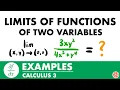 Limits of Functions of Two Variables Examples Calculus 3 - JK Math