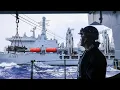 Download Lagu HMS Queen Elizabeth and RFA Fort Victoria - live ammunition replenishment