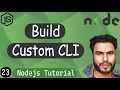 Building Custom CLI Command Line Interface Tool with Node js