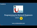 Lecture 04 Programming for Network Engineers Python Conditions if else else if