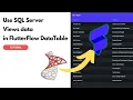 Use Microsoft SQL Server Views data in FlutterFlow DataTable
