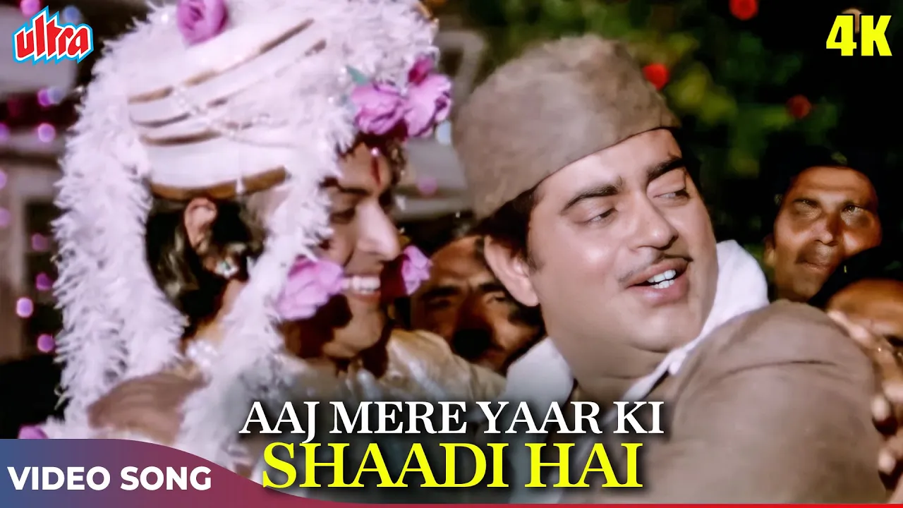 BEST Wedding Song - Aaj Mere Yaar Ki Shaadi Hai 4K - Mohammed Rafi - Shatrughan Sinha-Aadmi Sadak Ka