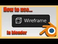 Blender 2 92 - Wireframe Modifier Basics