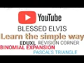 Binomial expansion Pascal s triangle