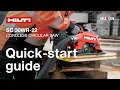 Hilti Nuron SC 30WR-22 Cordless Circular Saw - Quick-start guide