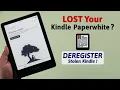 Kindle Paperwhite SE How to Deregister Remotely Sign Out