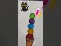 Coloring Ice Cream Scoops with the Colors Song Fun Art Time