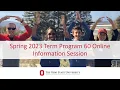 Spring 2023 Program 60 Information Session