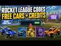 ROCKET LEAGUE CODES 2026 NEW Secret Codes for FREE Cars Credits Exotic Items All Codes