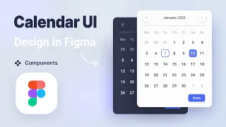 Functional Calendar Date picker UI Design in Figma Interactive Components