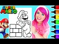 Coloring Mario Super Mario Bros Coloring Page Ohuhu Markers