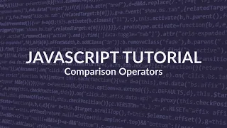 javascript comparison operators explained