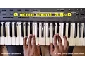 How to Play the G Minor Chord on Piano and Keyboard - Gm Gmin Chord