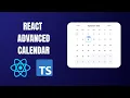 Create an Advanced Calendar in React Typescript