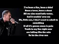 Eminem - River Ft. Ed Sheeran  ( Lyrics / Lyrics video )