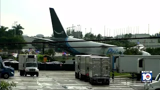 Recovery efforts continue following cargo plane going off MIA runway, killing 5
