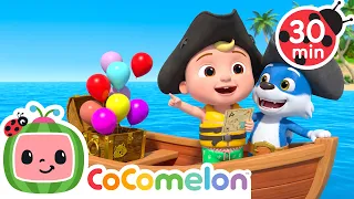 JJ on his boat with wolf ⛵🐺 CoComelon JJ's Animal Time | Animal Songs