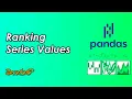 Ranking Rows or Series Values in Pandas Pandas Tutorials Data Science WonkyCode Telugu