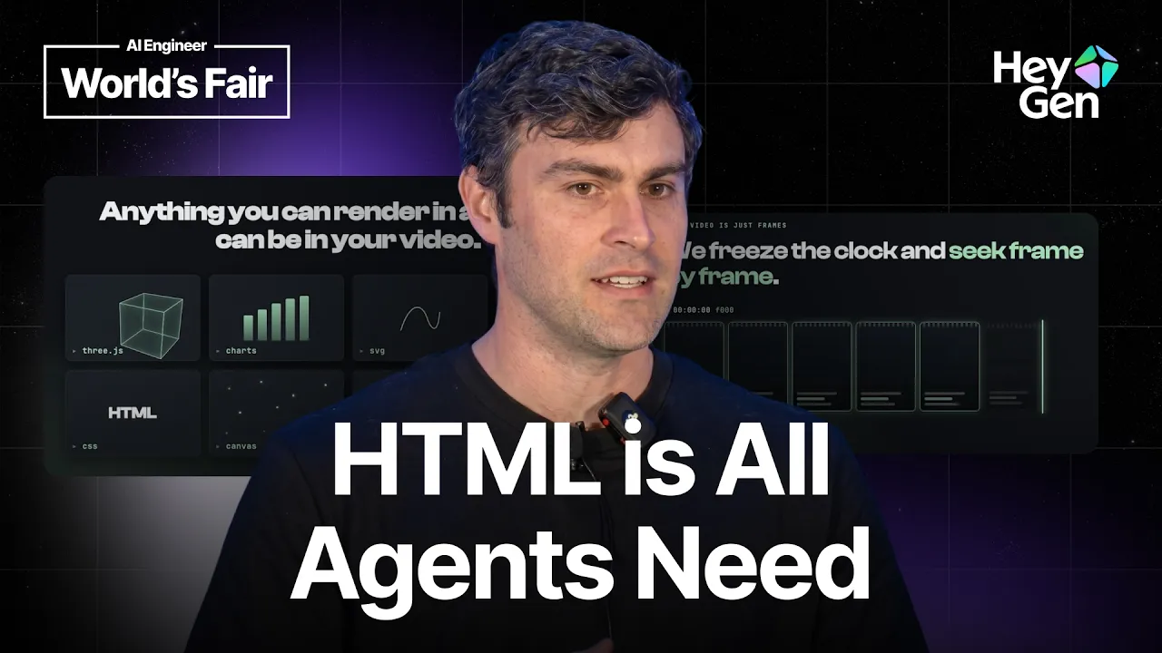 HTML Is All Agents Need — James Russo, HeyGen: video thumbnail