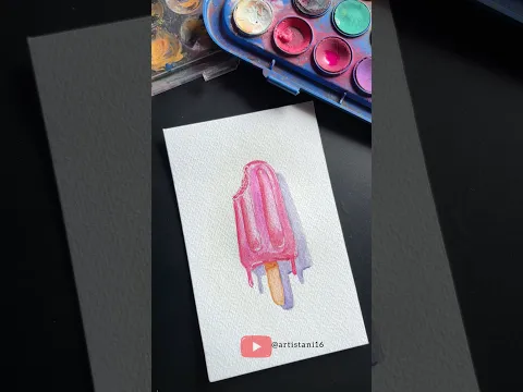 Easy watercolour drawing ideas for beginners #shortvideo #art #drawing #youtubeshorts #viral