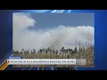 Fire burning in Gila Wilderness in New Mexico