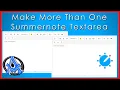Creating Multiple Summernote Text Area Fields Tips and Tricks