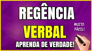 O que é REGÊNCIA VERBAL? Aula com EXEMPLOS e EXERCÍCIO!