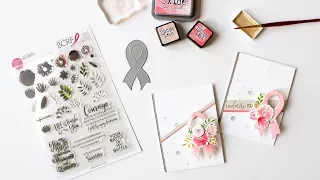 Distress Ink Watercolor Stamping - Hop For Hope