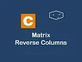 matrix reverse columns in c
