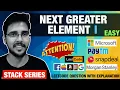 Next Greater Element I Leetcode solution explained Hindi interview placements DSA Hello World