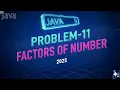 Day43-Factors of a Number in Java Using For Loop Easy Explanation with Example