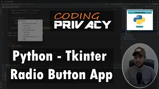 14 Creating Radio Button App in Tkinter Python