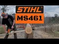 Stihl MS461 first run after porting
