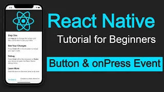 React Native tutorial Button and onPress event in react-native