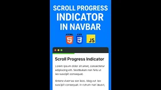 Add a Scroll Progress Bar to Your Website Easy JS Tutorial