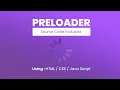 How to Add Preloader in Website Using HTML CSS and JavaScript
