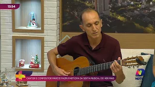 Márcio Pazin apresenta canções e divulga show na Casa dos Fundos