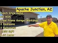 Apache Junction AZ Home on 1 25 Acres NO HOA 2 Bed 2 Bath RV Mtn Views