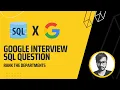 Google SQL Interview Problem Rank The Departments