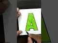 How to draw A text art