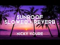 Sunroof - Slowed+Reverb | Nicky Youre | “I got my head out the sunroof”