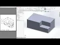 SolidWorks Tutorial for Beginners - Exercise 3 SolidWorks Basics Tutorial Notched Block