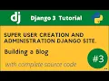 Creating superuser and administration Django 3 website
